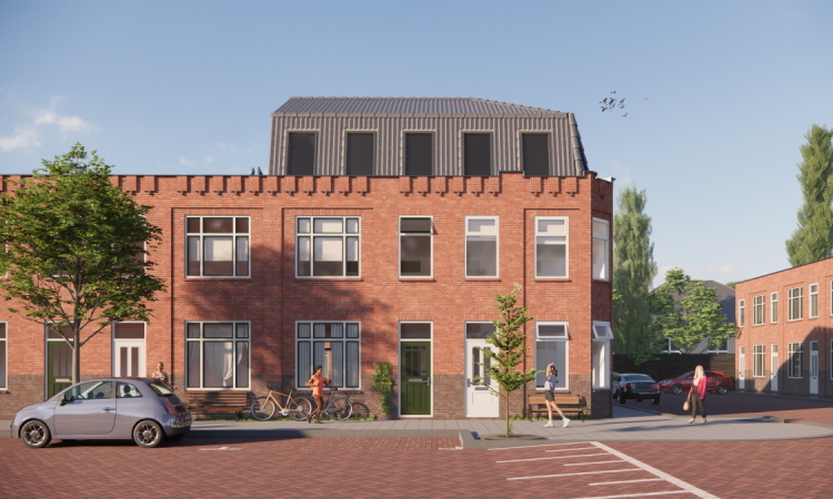 Omgevingsvergunning dakopbouw 3d impressie